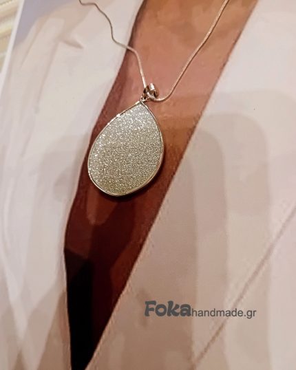 Glitter Drop in silver